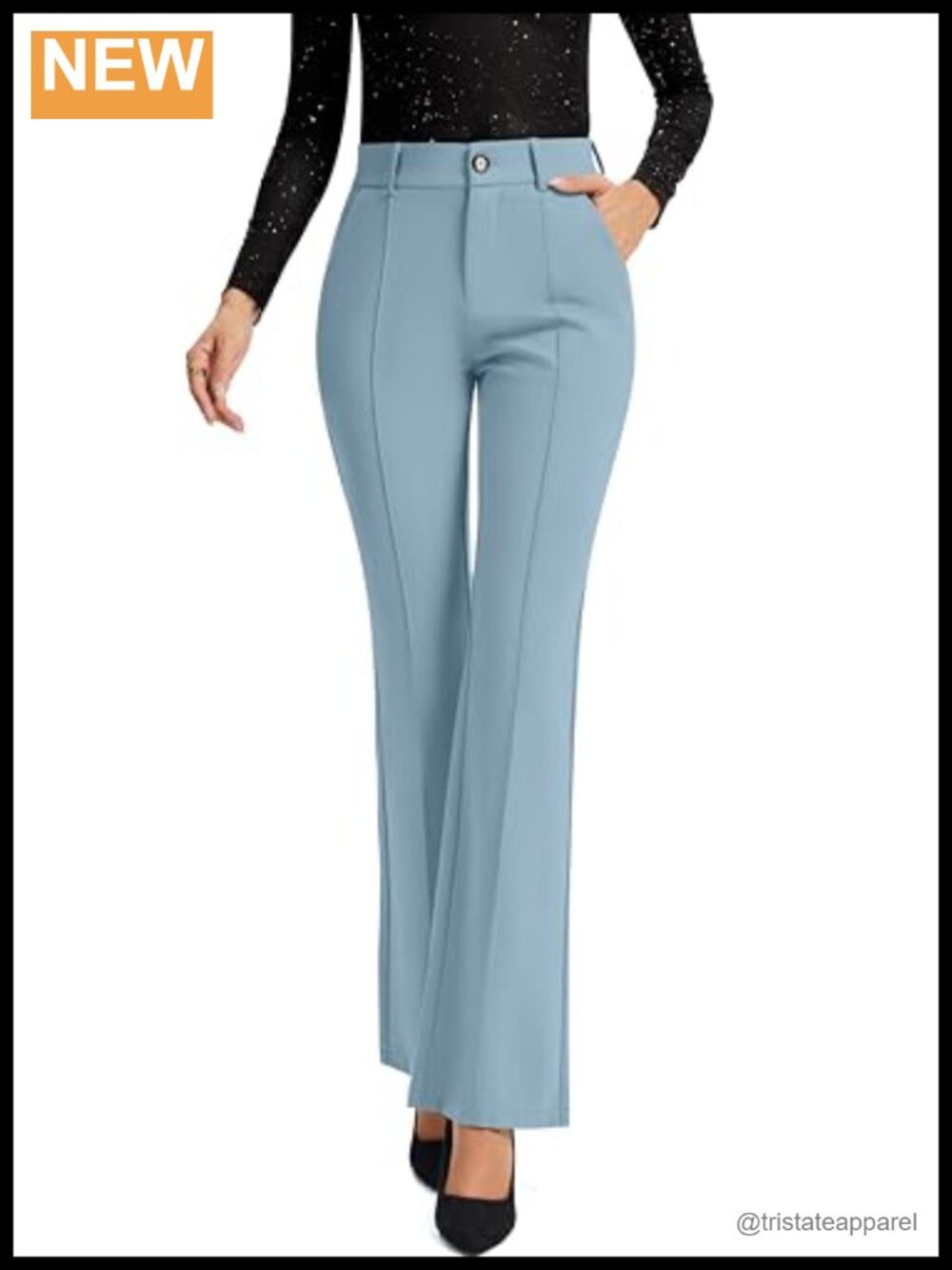 Flare Work Pants High Rise Bootcut Slacks Business Casual